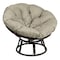 Classic Accessories Montlake Water-Resistant 50" Papasan Cushion, Heather Grey 60-538-041001-EC - alternate 1